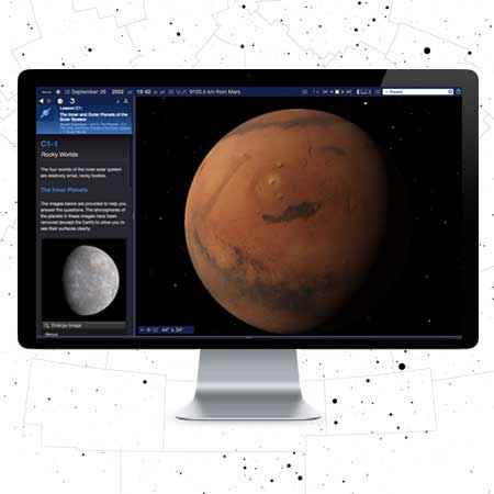 Starry Night College 7 Planet Mars Simulation